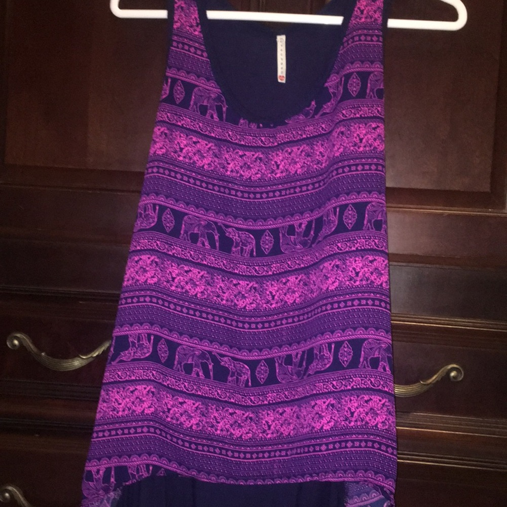 Cute Elephant Print Tank Top
